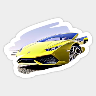 Huracan Art Print Sticker